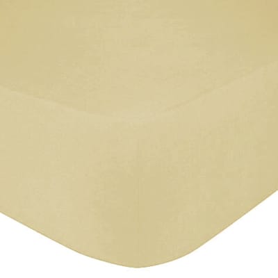 Dekbeddenwereld- hoeslaken- jersey- stretch- eenpersoons-90x200+30cm -geschikt voor boxspring- taupe