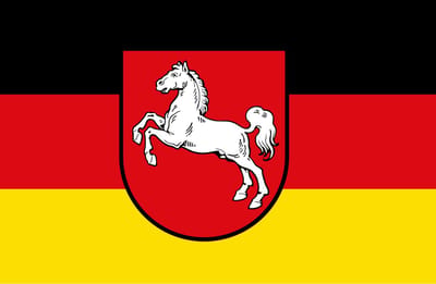 Vlag Nedersaksen 120x180cm