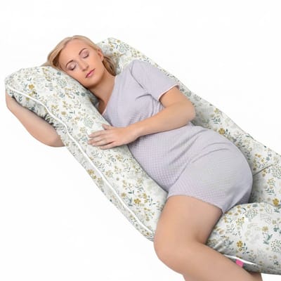 BabyUniverse - U-vorm Zwangerschap Kussen - Polne Kwiaty - Ergonomisch - Antiallergisch