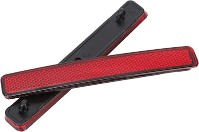 Achterbumper Reflector - Reflectorlamp Achter - Veilig Rijden - Hoge Helderheid - 16.5 x 5 x 1.7 cm - Rood