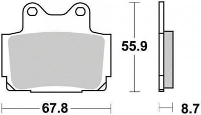 ferodo remblokje voor motor yamaha 125 tzr rr 1994 tot 1999 ar nieuw