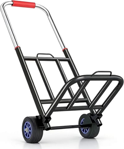 Stevige Steekwagen - Transportkar Opvouwbaar - Zwaar Transport - Roestvrij Staal - 80 kg Draagkracht - Zilver
