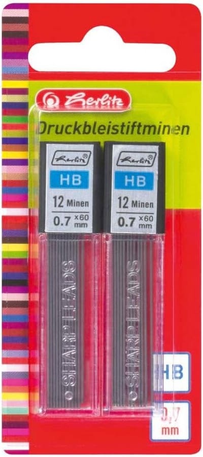 Vulpotloodvulling HB 0,7 mm - 24 Stuks op Blisterkaart