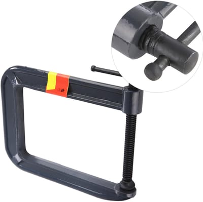 Dailygoods- U-klem Heavy Duty - Stalen Klem - Kaakopening 100,185 mm - DIY Timmerwerk - Professionele Kwaliteit - Eenvoudig Vastmaken - C-klem