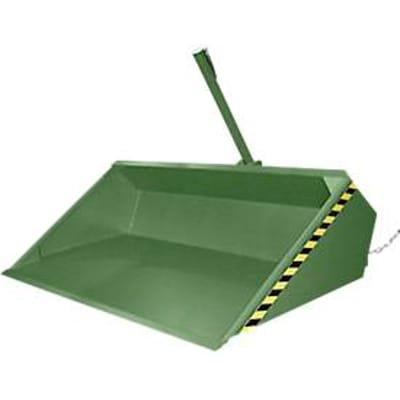 Bauer hydraulische heftruckbak DGS 1200, heftruckhydrauliek, L 1610 x B 2010 x H 1370 mm, 1,2 m³, tot 1500 kg, gelakt staal, reseda groen
