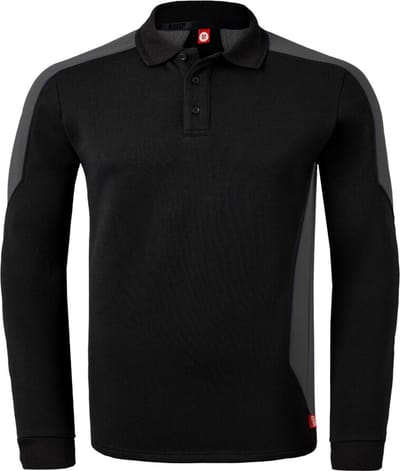 HAVEP Polosweater Bicolor 10075 - Zwart/Charcoal - L