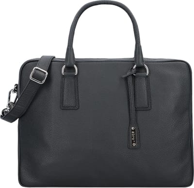 abro Adria Handtas Leder 37.5 cm - Dames - black-nickel