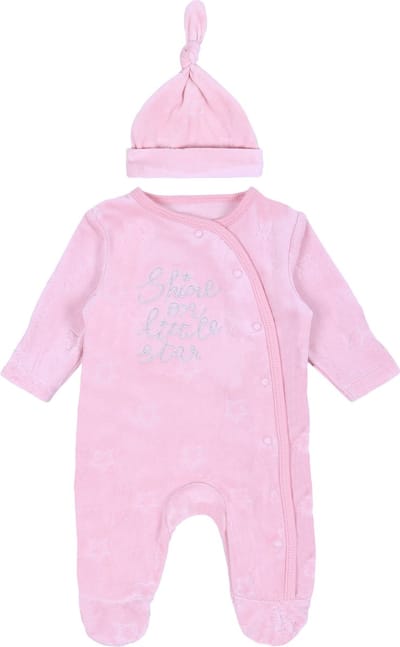 Roze pyjama, romper + muts Primark