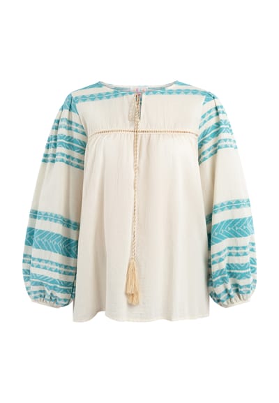 IZIA Blouse Dames turkoois