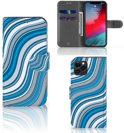 Apple iPhone 11 Pro Telefoon Hoesje Waves Blue