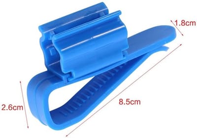 Buisklem 2 Stuks - Plastic Slanghouder - 8.5x1.8x2.6 cm - Voor 8-16mm Slangen - Multifunctioneel - Verstelbaar Clip-Design