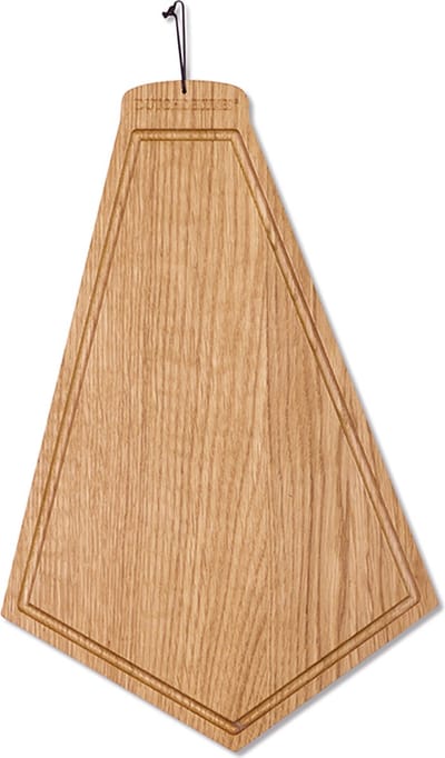 Dutchdeluxes - Luxe - Eikenhout - Serveerplank - Snijplank - Presenteerplank - Bruin - Mesvriendelijk hout en sapgeul aanwezig.