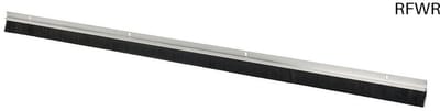 RFWR® Garagedeurborstelstrip 25 mm - Aluminium, 2 x 1067 mm - Ideal voor Tocht- en Geluidsisolatie