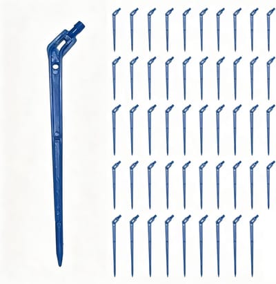 Druppelirrigatie, druppelirrigatie, 4/7 mm, druppelharingen, 10 cm, zender, irrigatiesysteem, irrigatiesysteem, 50 stuks