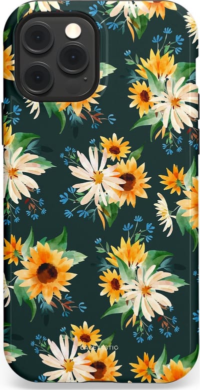 Casetastic Hoesje Geschikt voor Apple iPhone 12/12 Pro Magsafe - Stijlvolle Beschermende Duo-layer Case - Zonnebosjes