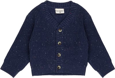 Frogs and Dogs - Sprinkle Knit Vest | Patriotblauw - Katoen - Maat 50/56
