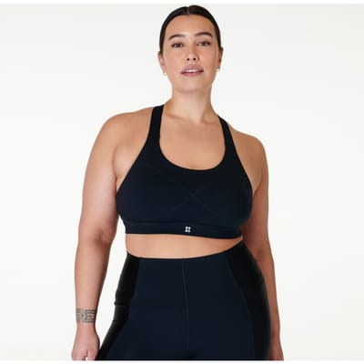 Sweaty Betty Power Medium Support Sports Bra ZWART - Maat XS
