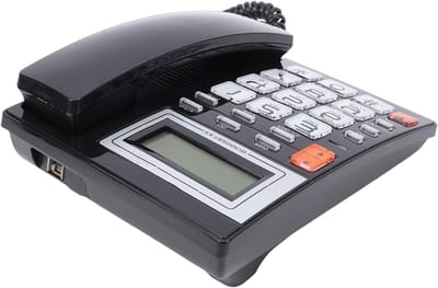 Vaste Telefoon - Bedrijfs Telefoon - Thuisgebruik Kantoor - Grote Knoppen Display - 21 x 20 x 7 cm - Zwart
