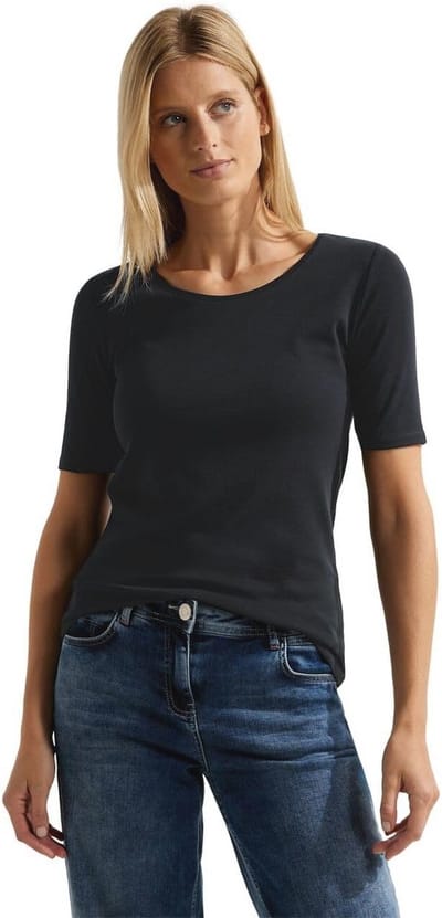 Dames Katoenen Basic T-shirt - Vrolijke en Veelzijdige Tops voor Elke Outfit