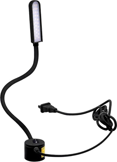 LED Werkbanklamp - Machineverlichting Flexibel - Precisiewerk Verlichten - Magnetische Montagebasis - 30 LED - Zwart