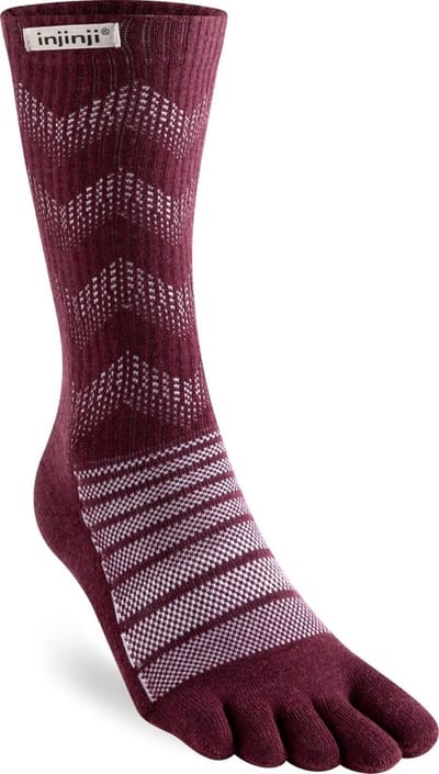 INJINJI | Outdoor Midweight Crew Wool Garnet (Maat - S) | Teensokken