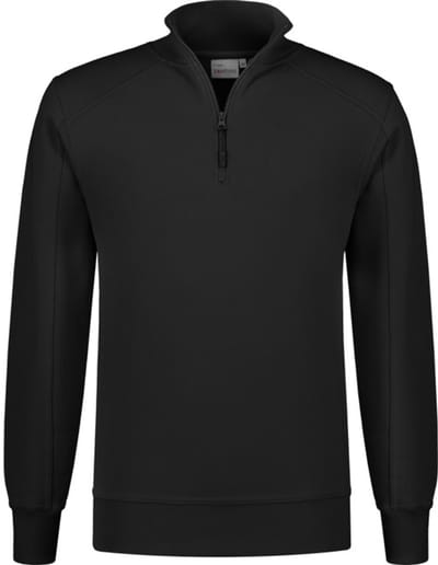 SANTINO ROSWELL Polosweater met ritskraag S / Zwart