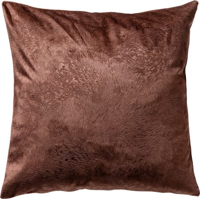 Dutch Decor ELAH - kussenhoes 45x45 cm - subtiele structuur - effen kleur - Cappuccino - bruin - met rits - zonder binnenkussen