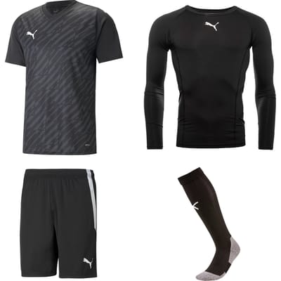 Puma Keeperstenue All Black - Keepershandschoenen - Maat L