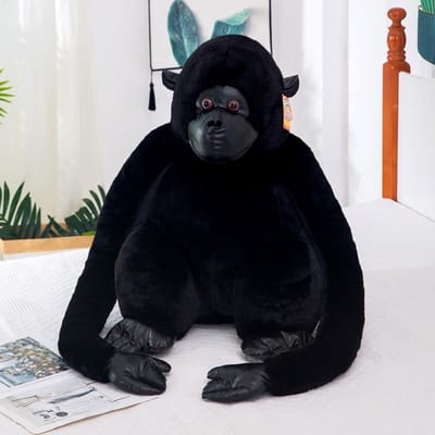 55cm Jungle Gorilla Knuffel King Kong Apenpop Kinder Kerstcadeau Pop Lappenpop Knuffels Knuffeldier Steek 35cm