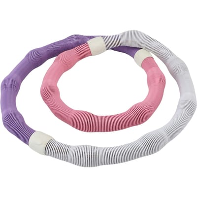 Hula Hoop Poids Ressort pour Adultes Portable Pliable Fitness Entraînement Sportif Ceinture Amicale pour la Maison Voyage