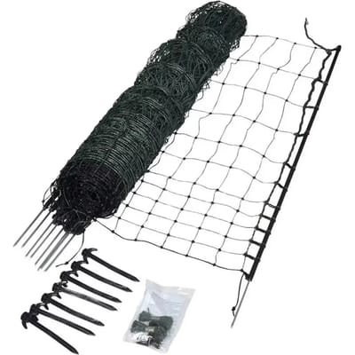 Gallagher Kippennet 112cm x 25m Groen (enkele pen) - Compacte afrastering voor kippen