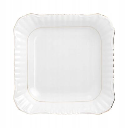 Chodzież Iwona B014 Vierkant Saladekom 24 cm Porselein Wit