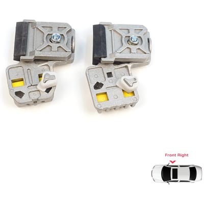 Clips de réparation de lève-vitre EWR42+EWR43 RA+RB Porte Avant Droite pour VW Golf Bora Jetta MK4 A4 1J 1997-2006 Peugeot 607 1999-2010 1J3837462
