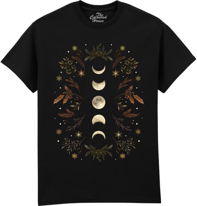 Maan Planten Moonlight Garden Winter The Coloured House T-shirt M