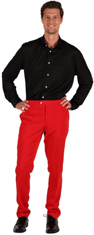 Thetru Broek Heren Rood - Classic Style Pantalon - Carnavalskleding & Verkleedkleren - Mannen - Maat S