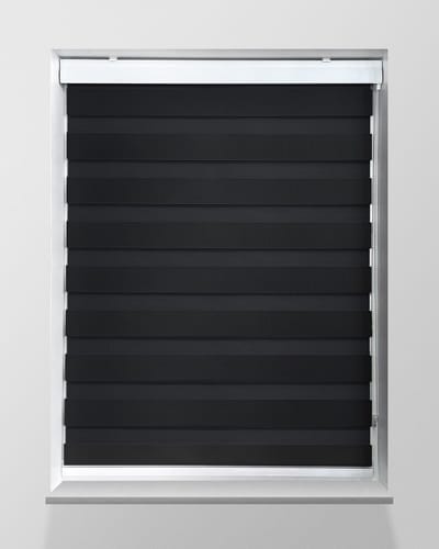 Duo Rolgordijn Lichtdoorlatend - Zwart - 180x240cm