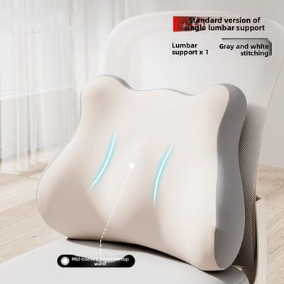 Traagschuim Zitkussen Antislip Orthopedisch Prostaatkussen voor Stuitbeen Ischias Rugpijn Verlichting Comfort Stoel Autostoel 40x32cm white