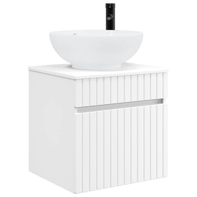 vidaXL - Wandgemonteerde - wastafelmeubel - Wit - 49 - x - 44,5 - x - 66,5 - cm