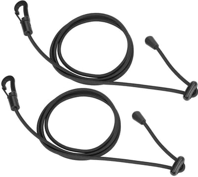 Dailygoods- Peddelbeveiliging 2 Stuks - Paddelliem - Kajak/Kano - Watersport - Touwhaak - Duurzaam Rubber Koord - Peddelriem