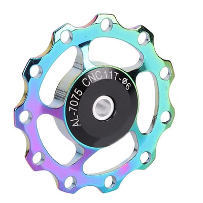 VTT Alliage d'Aluminium Dérailleur Arrière Poulie Roulement Poulie de Guidage Vélo Cyclisme