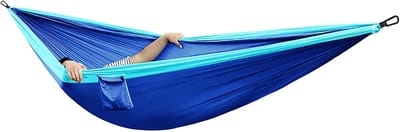 Camping Hangmat - Reis Hangmat - Outdoor Ontspanning - Geïntegreerd Net - 2 persoons - Multicolor