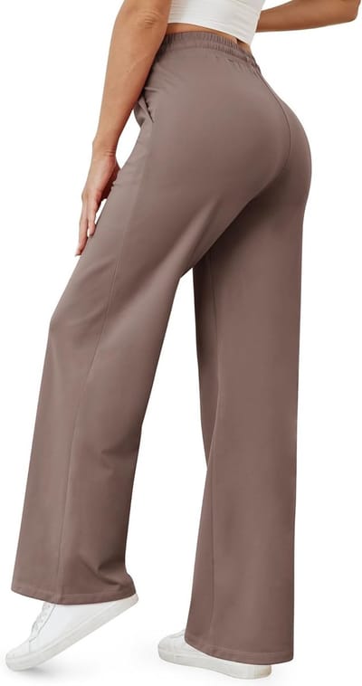 Dames Wijde Leg Yoga Broek - Losse Casual Joggingbroek met Touwtjes en Zakken, Ideaal voor Sport en Vrije Tijd