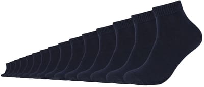 s.Oliver, unisex, kwartsokken, 15-pack, gerecycled katoen, zachte teen naden, verstevigde hiel, verstevigde punt, geribde boord, perfecte pasvorm, comfortabel, duurzaam, dagelijks gebruik, kwaliteit