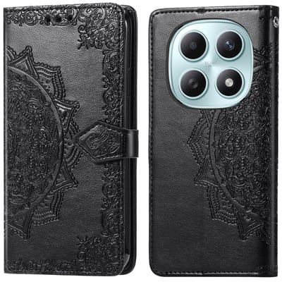 imoshion Hoesje - Geschikt voor Xiaomi Redmi Note 15 (4G) - Mandala Bookcase - Zwart
