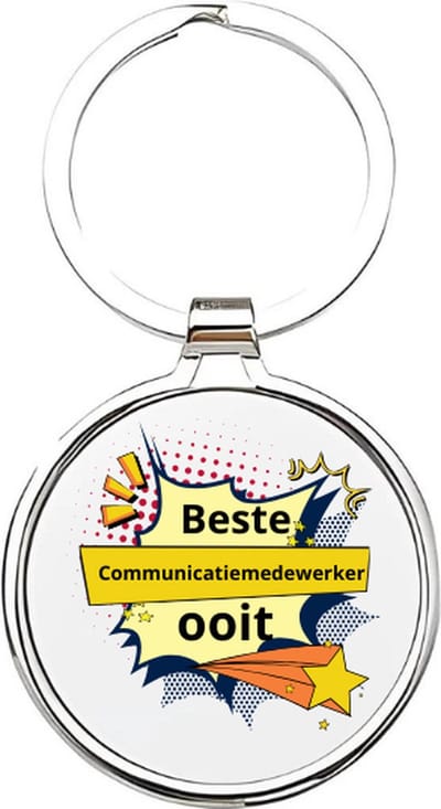 Akyol - beste communicatiemedewerker ooit Sleutelhanger - Werk - de beste communicatiemedewerker - communicatiemedewerker - collega - beste adviseur - marketing - marketeer - communicatie - werkgever - werken - beste ooit - cadeau - 4 x 7,5 CM