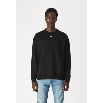 Crew Neck Long Sleeve Sweater - Black