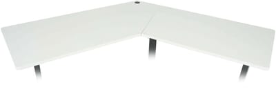 Tafelblad MCW-D40 voor hoekbureau, bureaublad, 120° ~ wit