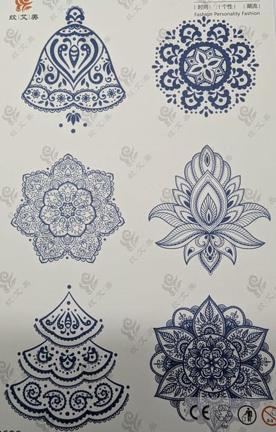 Semi-permanente tatoeage - Bijna original - Makkelijk in gebruik - Kool - Sexy - Waterbestendig - Mooie ontwerpen - Natuurlijk Veganistisch - Niet-toxisch – Duur tot 10 a 15 dagen - Door idereen te gebruiken.- 61