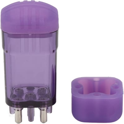 8ml Applicator voor de hoofdhuid Transparante Lege Rollerflesje Haargroei Serum Kam voor de hoofdhuid paars