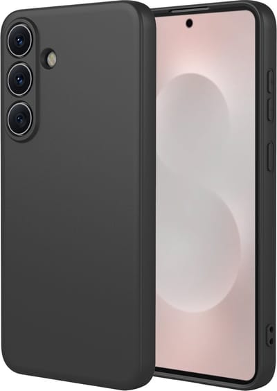 MobyDefend Hoesje - Geschikt voor Samsung Galaxy S26 - Matte Siliconen Backcover - Zwart